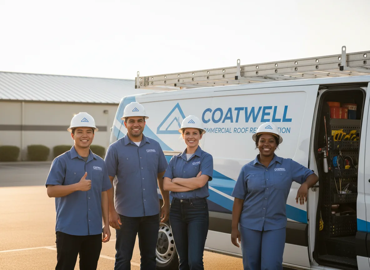 Commercial roof coating company in Rhine, GA